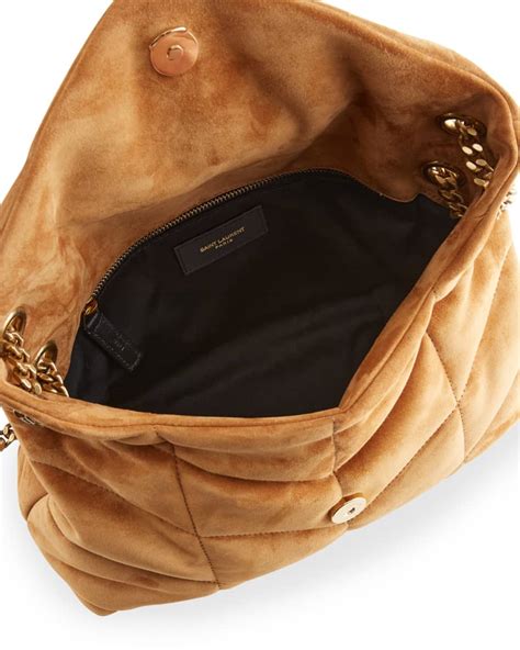 ysl lou puffer bag|ysl loulou puffer suede.